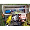 Image 5 : Pallet of Misc. Lights, Toolbox, Ropes, Booster Cables