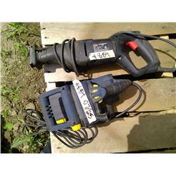 Jobmate Reciprocating Saw and Mastercraft Electric Belt Sander