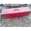 Image 5 : Wooden Red Toolbox w/ Misc. Tools