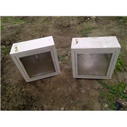 2 Large Security Flood Lights