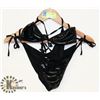 Image 1 : PEECABOO 2PC WOMENS  BLACK VINYL STYLE BIKINI SET