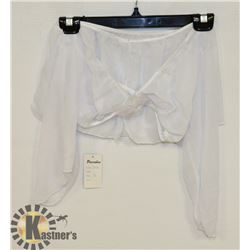 PEECABOO 2PC WOMENS WHITE SHEER INTIMATE OUTFIT