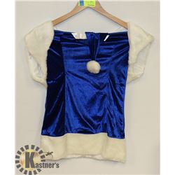 PEECABOO 3PC WOMENS ROYAL BLUE SANTA THEMED