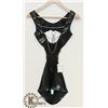 Image 1 : PEECABOO 1PC WOMENS BLACK PLEATHER STYLE W/ SILVER