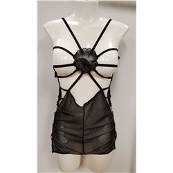 PEECABOO 2PC WOMENS BLACK SHEER INTIMATE