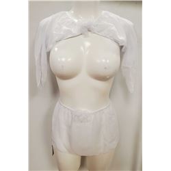 PEECABOO 3PC WOMENS WHITE SHEER INTIMATE