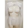 Image 1 : PEECABOO 3PC WOMENS WHITE SHEER INTIMATE