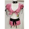 Image 1 : PEECABOO 3PC WOMENS PINK PLEATHER ADULT OUTFIT
