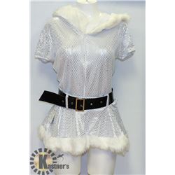 PEECABOO 3PC WOMENS SILVER SEQUINS WINTER THEMED