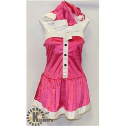PEECABOO 5PC WOMENS PINK SANTA THEMED