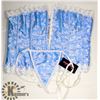Image 1 : PEECABOO 2PC WOMENS BABY BLUE/ SILVER & WHITE LACE