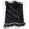 Image 1 : PEECABOO 2PC WOMENS BLACK LACE & SHEER WHITE