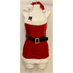 PEECABOO 4PC WOMENS ADULT THEMED RED SANTA COSTUME