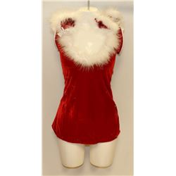 PEECABOO 3PC WOMENS ADULT THEMED RED SANTA COSTUME