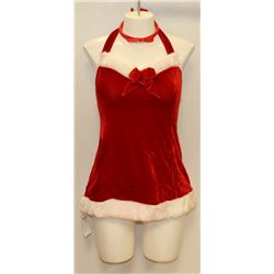 PEECABOO 2PC WOMENS ADULT THEMED RED SANTA COSTUME