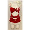 Image 1 : PEECABOO 3PC WOMENS ADULT THEMED RED SANTA COSTUME