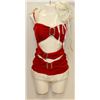 Image 1 : PEECABOO 3PC WOMENS ADULT THEMED RED SANTA COSTUME