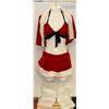 Image 1 : PEECABOO 5PC WOMENS ADULT THEMED RED SANTA COSTUME
