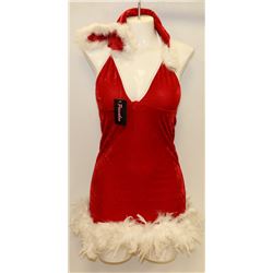 PEECABOO 2PC WOMENS ADULT THEMED RED SANTA COSTUME