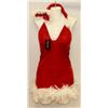 Image 1 : PEECABOO 2PC WOMENS ADULT THEMED RED SANTA COSTUME