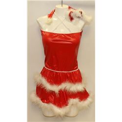 PEECABOO 2PC WOMENS ADULT THEMED RED SANTA COSTUME