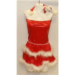 PEECABOO 2PC WOMENS ADULT THEMED RED SANTA COSTUME