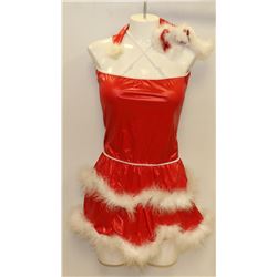 PEECABOO 2PC WOMENS ADULT THEMED RED SANTA COSTUME