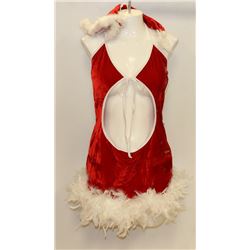 PEECABOO 2PC WOMENS ADULT THEMED RED SANTA COSTUME