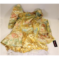 PEECABOO 2PC WOMENS ADULT COSTUME; GOLD &