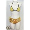 Image 1 : PEECABOO 2PC WOMENS GOLD/ SILVER ADULT BIKINI