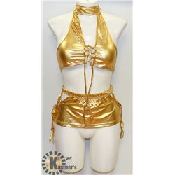 PEECABOO 2PC WOMENS GOLD ADULT BIKINI STYLE