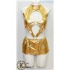 Image 1 : PEECABOO 2PC WOMENS GOLD ADULT COCKTAIL DRESS