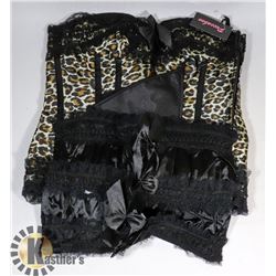 PEECABOO 2PC WOMENS CHEETAH PRINT & BLACK