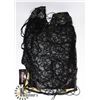 Image 1 : PEECABOO 2PC WOMENS BLACK LACE & LEATHER STYLE