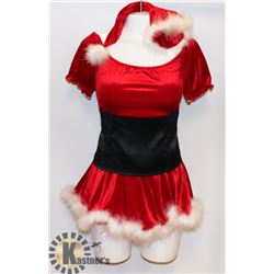PEECABOO 3PC WOMENS RED SANTA THEMED COSTUME.