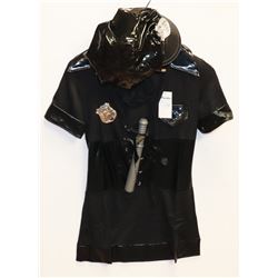 PEECABOO 5 PC WOMENS ADULT COSTUME; BLACK