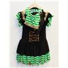 Image 1 : PEECABOO 3PC WOMENS ADULT COSTUME;  BLACK & GREEN