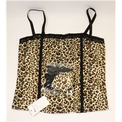 PEECABOO 2PC WOMENS CHEETAH PRINT BUSTIER W/