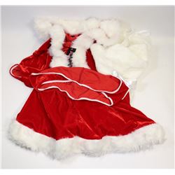 PEECABOO 4PC WOMENS RED SANTA THEMED ADULT COSTUME