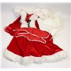 Image 1 : PEECABOO 4PC WOMENS RED SANTA THEMED ADULT COSTUME
