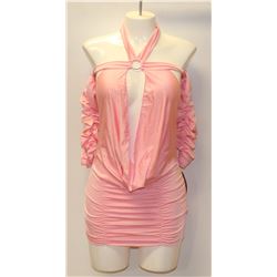 PEECABOO 2PC WOMENS BABY PINK ADULT COCKTAIL