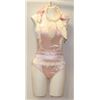 Image 1 : PEECABOO 4PC WOMENS COSTUME; PINK & WHITE