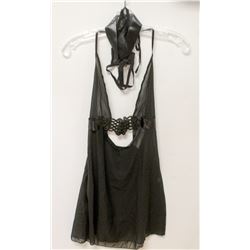 PEECABOO 2PC WOMENS BLACK SHEER INTIMATE SLEEP