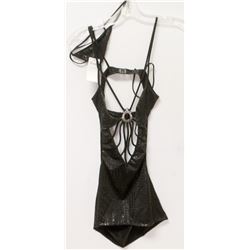 PEECABOO 2PC WOMENS BLACK ADULT COCKTAIL DRESS