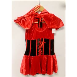 PEECABOO 3PC WOMENS COSTUME; BLACK & RED