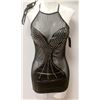 Image 1 : PEECABOO 2PC WOMENS BLACK SHEER & JEWEL