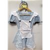 Image 1 : PEECABOO 3PC WOMENS COSTUME; BABY BLUE & WHITE