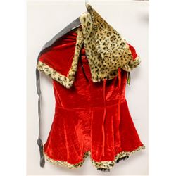 PEECABOO 3PC WOMENS COSTUME; RED & CHEETAH