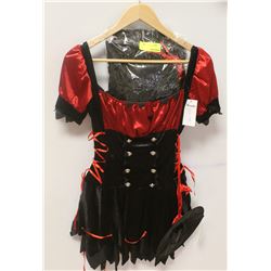 PEECABOO 2PC WOMENS COSTUME; BLACK & RED