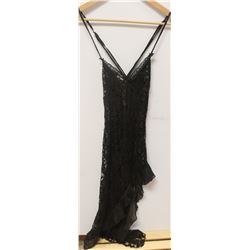 PEECABOO 1PC WOMENS BLACK LACE ANGLE CUT